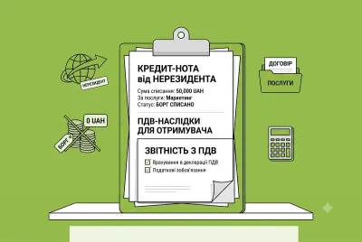 Кредит-нота від нерезидента на списання боргу за послуги: ДПС роз’яснила ПДВ-наслідки для отримувача