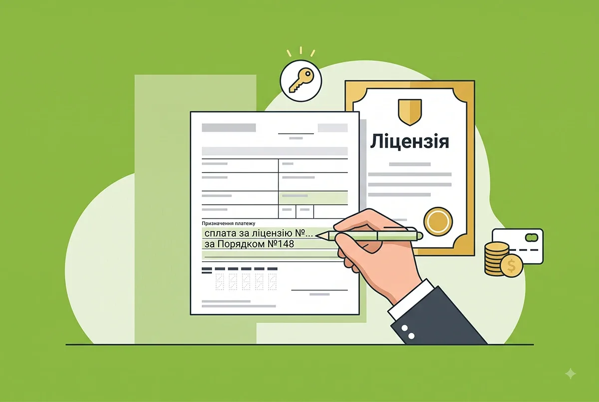 Код сплати за ліцензії в «Призначенні платежу»: правила заповнення від ДПС