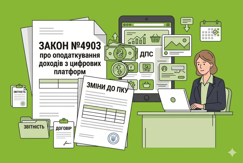 Закон №4903 щодо оподаткування доходів з цифрових платформ: ДПС розповіла про набрання чинності змін до ПКУ
