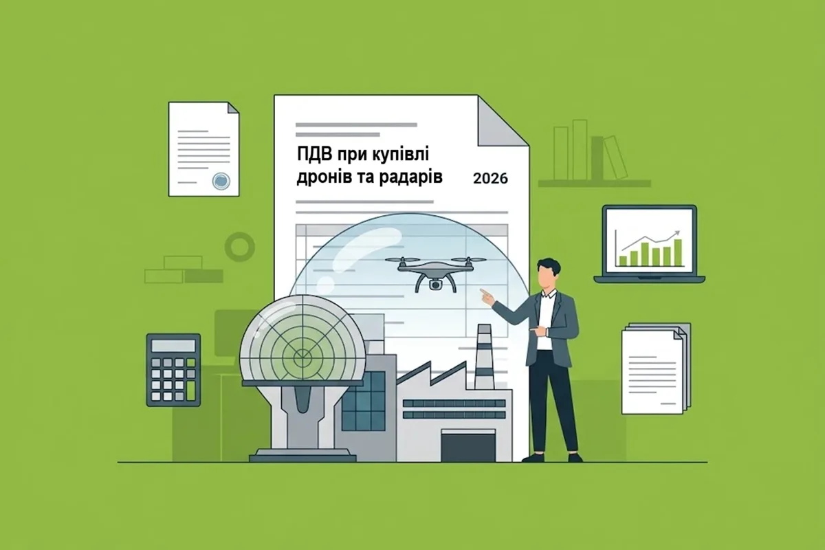 ПДВ при купівлі дронів та радарів підприємством у 2026 році: як оподатковується створення власної ППО