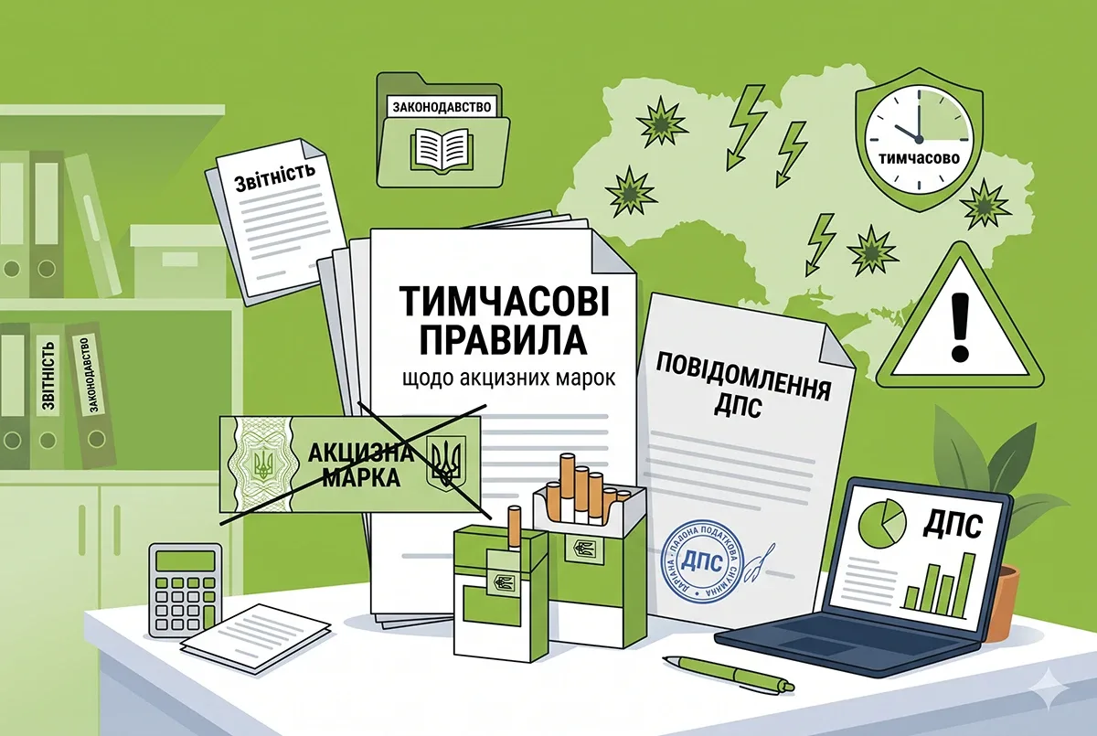 Тимчасові правила щодо акцизних марок на тютюн через масові атаки рф: повідомлення від ДПС
