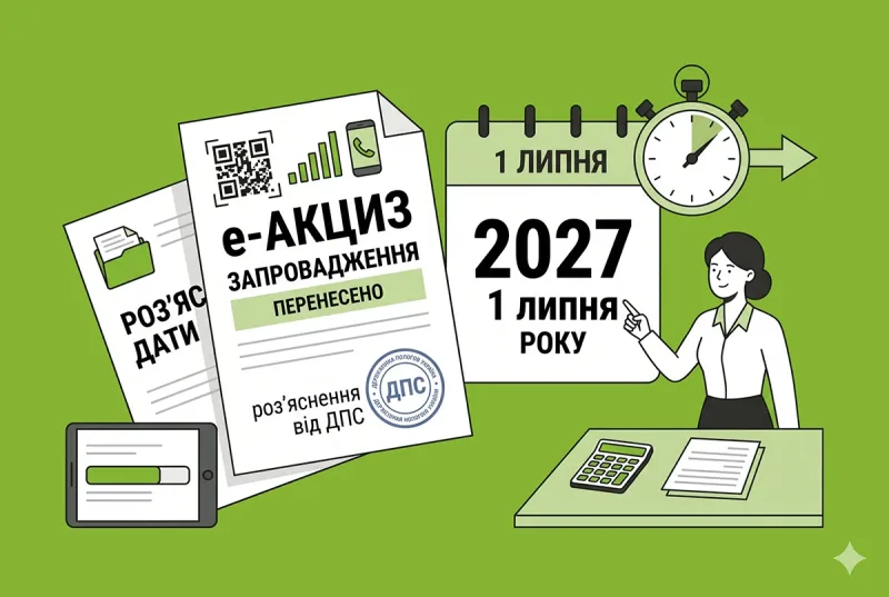 Запровадження е-Акцизу перенесено на 1 липня 2027 року: розʼяснення від ДПС про нові дати