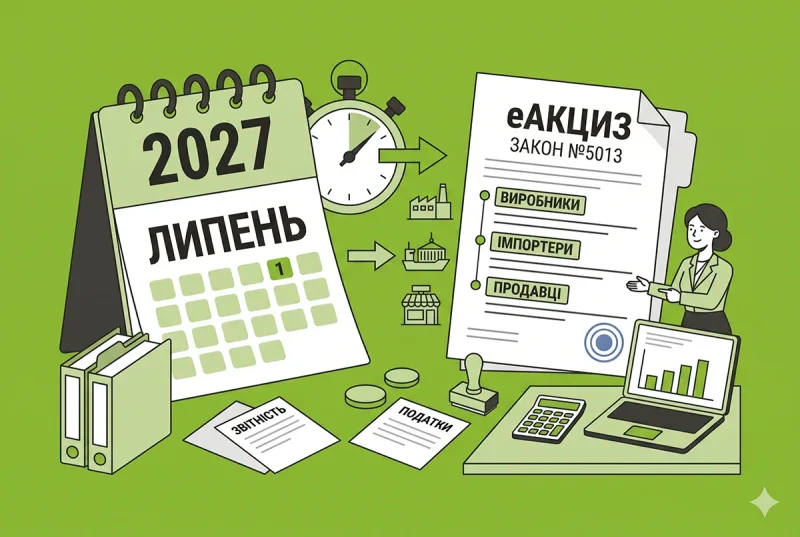 Запуск еАкцизу перенесли на липень 2027 року: порядок дій продавців, виробників та імпортерів за Законом №5013