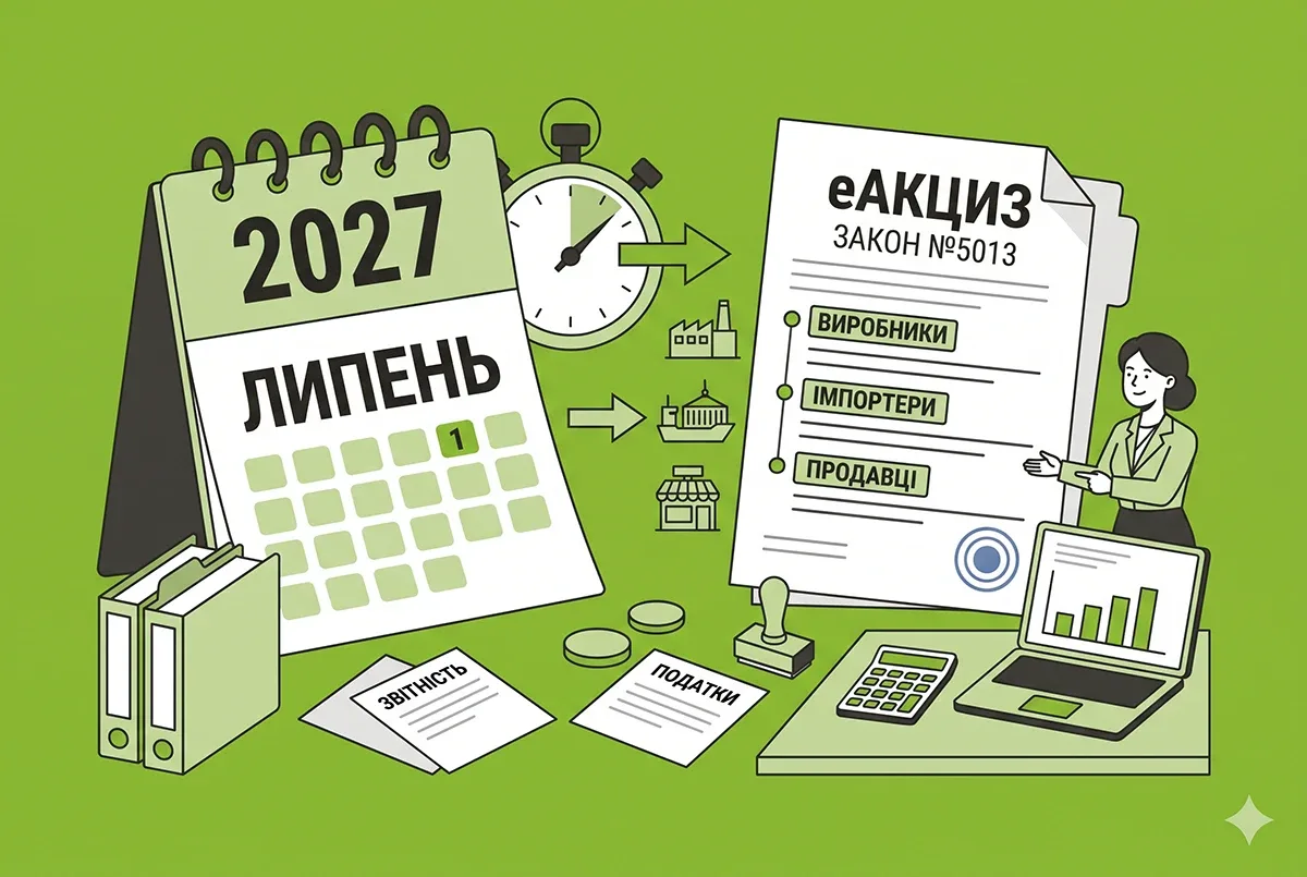 Запуск еАкцизу перенесли на липень 2027 року: порядок дій продавців, виробників та імпортерів за Законом №5013