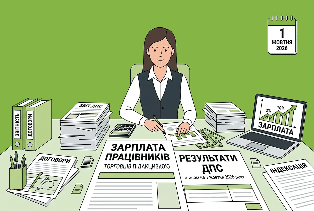 Зарплата працівників торговців підакцизкою: ДПС навела результати станом на 1 жовтня 2026 року