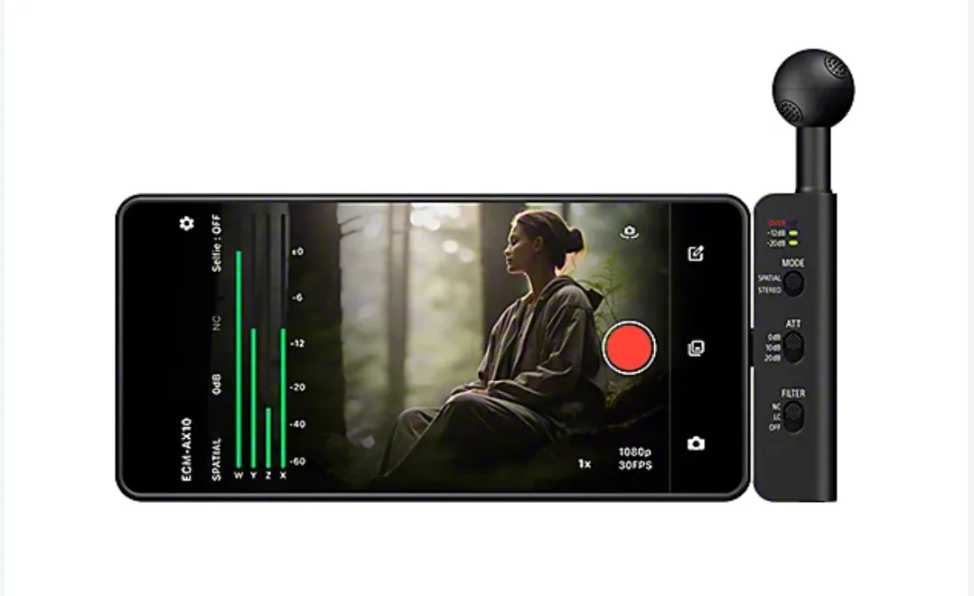 Sony випустила компактний мікрофон ECM-AX10 із чотирма мікрофонами для смартфонів