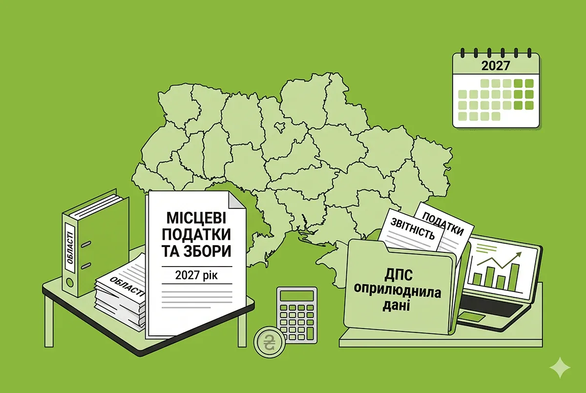Ставки місцевих податків та зборів на 2027 рік: ДПС оприлюднила дані за областями